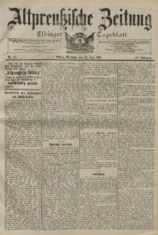 Altpreussische Zeitung, Nr. 171 Mittwoch 25 Juli 1900, 52. Jahrgang