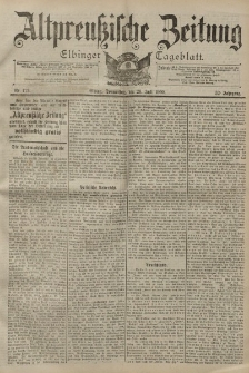 Altpreussische Zeitung, Nr. 172 Donnerstag 26 Juli 1900, 52. Jahrgang