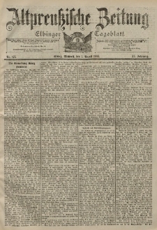 Altpreussische Zeitung, Nr. 177 Mittwoch 1 August 1900, 52. Jahrgang
