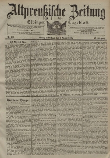 Altpreussische Zeitung, Nr. 180 Sonnabend 4 August 1900, 52. Jahrgang