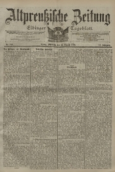 Altpreussische Zeitung, Nr. 189 Mittwoch 15 August 1900, 52. Jahrgang