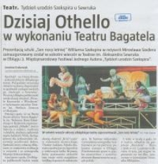 Heute "Othello" in der Darbietung vom Theater "Bagatela"
