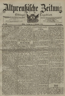 Altpreussische Zeitung, Nr. 206 Dienstag 4 September 1900, 52. Jahrgang