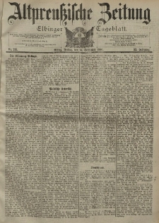 Altpreussische Zeitung, Nr. 215 Freitag 14 September 1900, 52. Jahrgang