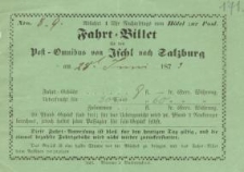 Pozycja nr 171 z kolekcji Henryka Nitschmanna : Fahrt=Billet