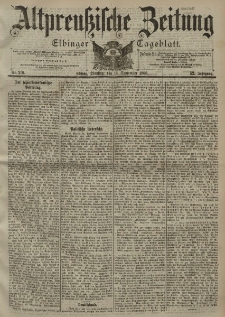 Altpreussische Zeitung, Nr. 218 Dienstag 18 September 1900, 52. Jahrgang