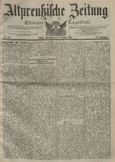 Altpreussische Zeitung, Nr. 231 Mittwoch 3 Oktober 1900, 52. Jahrgang