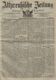 Altpreussische Zeitung, Nr. 232 Donnerstag 4 Oktober 1900, 52. Jahrgang