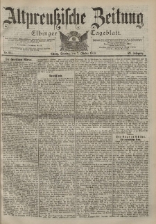 Altpreussische Zeitung, Nr. 235 Sonntag 7 Oktober 1900, 52. Jahrgang
