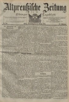 Altpreussische Zeitung, Nr. 238 Donnerstag 11 Oktober 1900, 52. Jahrgang