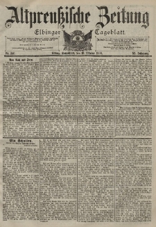 Altpreussische Zeitung, Nr. 240 Sonnabend 13 Oktober 1900, 52. Jahrgang