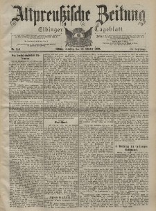 Altpreussische Zeitung, Nr. 248 Dienstag 23 Oktober 1900, 52. Jahrgang