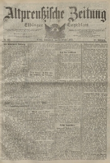 Altpreussische Zeitung, Nr. 252 Sonnabend 27 Oktober 1900, 52. Jahrgang