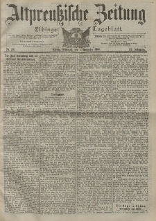 Altpreussische Zeitung, Nr. 261 Mittwoch 7 November 1900, 52. Jahrgang
