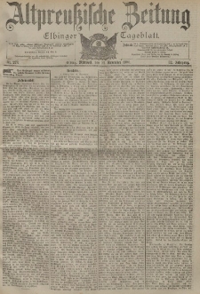 Altpreussische Zeitung, Nr. 273 Mittwoch 21 November 1900, 52. Jahrgang