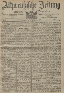 Altpreussische Zeitung, Nr. 274 Freitag 23 November 1900, 52. Jahrgang