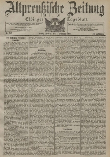 Altpreussische Zeitung, Nr. 286 Freitag 7 Dezember 1900, 52. Jahrgang