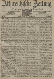 Altpreussische Zeitung, Nr. 288 Sonntag 9 Dezember 1900, 52. Jahrgang