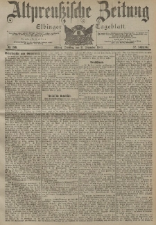 Altpreussische Zeitung, Nr. 289 Dienstag 11 Dezember 1900, 52. Jahrgang