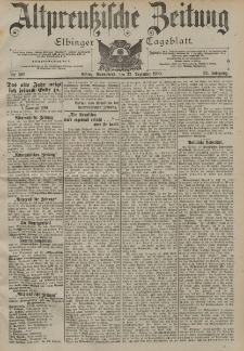 Altpreussische Zeitung, Nr. 299 Sonnabend 22 Dezember 1900, 52. Jahrgang