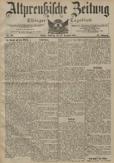 Altpreussische Zeitung, Nr. 300 Sonntag 23 Dezember 1900, 52. Jahrgang