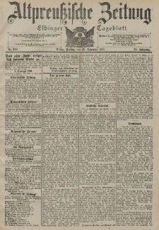 Altpreussische Zeitung, Nr. 302 Freitag 28 Dezember 1900, 52. Jahrgang