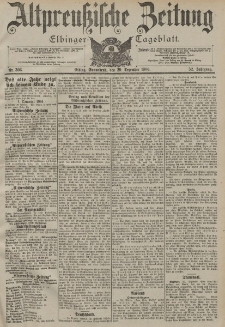 Altpreussische Zeitung, Nr. 303 Sonnabend 29 Dezember 1900, 52. Jahrgang