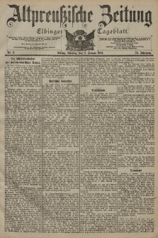 Altpreussische Zeitung, Nr. 6 Dienstag 8 Januar 1901, 53. Jahrgang