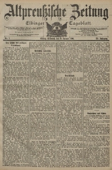 Altpreussische Zeitung, Nr. 7 Mittwoch 9 Januar 1901, 53. Jahrgang