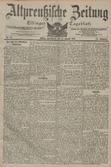Altpreussische Zeitung, Nr. 10 Sonnabend 12 Januar 1901, 53. Jahrgang