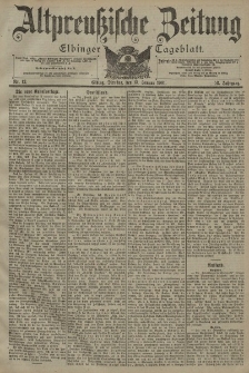Altpreussische Zeitung, Nr. 12 Dienstag 15 Januar 1901, 53. Jahrgang