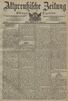 Altpreussische Zeitung, Nr. 13 Mittwoch 16 Januar 1901, 53. Jahrgang