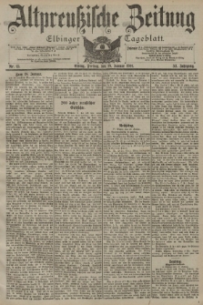 Altpreussische Zeitung, Nr. 15 Freitag 18 Januar 1901, 53. Jahrgang
