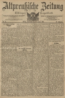 Altpreussische Zeitung, Nr. 16 Sonnabend 19 Januar 1901, 53. Jahrgang