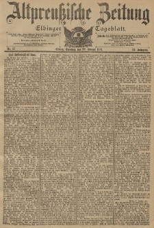 Altpreussische Zeitung, Nr. 17 Sonntag 20 Januar 1901, 53. Jahrgang