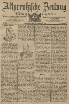 Altpreussische Zeitung, Nr. 20 Donnerstag 24 Januar 1901, 53. Jahrgang
