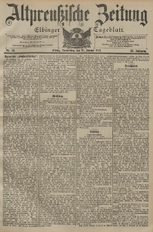 Altpreussische Zeitung, Nr. 26 Donnerstag 26 Januar 1901, 53. Jahrgang