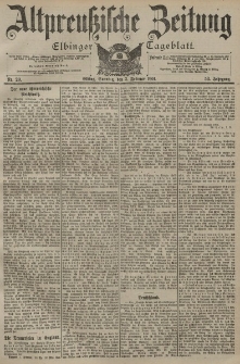 Altpreussische Zeitung, Nr. 29 Sonntag 3 Februar 1901, 53. Jahrgang