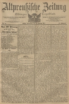 Altpreussische Zeitung, Nr. 50 Donnerstag 28 Februar 1901, 53. Jahrgang