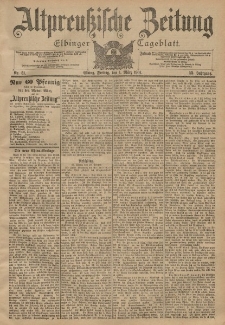 Altpreussische Zeitung, Nr. 51 Freitag 1 März 1901, 53. Jahrgang