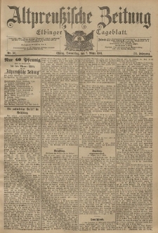 Altpreussische Zeitung, Nr. 56 Donnerstag 7 März 1901, 53. Jahrgang