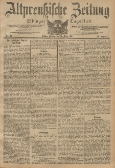 Altpreussische Zeitung, Nr. 63 Freitag 15 März 1901, 53. Jahrgang
