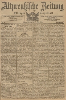 Altpreussische Zeitung, Nr. 65 Sonntag 17 März 1901, 53. Jahrgang