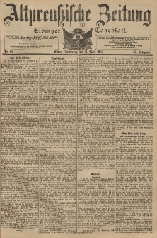 Altpreussische Zeitung, Nr. 68 Donnerstag 21 März 1901, 53. Jahrgang