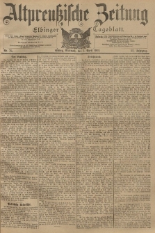Altpreussische Zeitung, Nr. 79 Mittwoch 3 April 1901, 53. Jahrgang