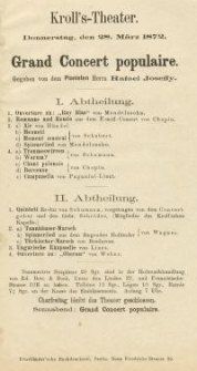 Pozycja nr 140 z kolekcji Henryka Nitschmanna : Grand Concert populaire