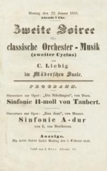 Bestandteil Nr. 11 der Nitschmanns Sammlungen: Zweite Soiree für classische-Orchester...