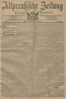 Altpreussische Zeitung, Nr. 100 Dienstag 30 April 1901, 53. Jahrgang