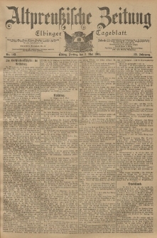 Altpreussische Zeitung, Nr. 103 Freitag 3 Mai 1901, 53. Jahrgang