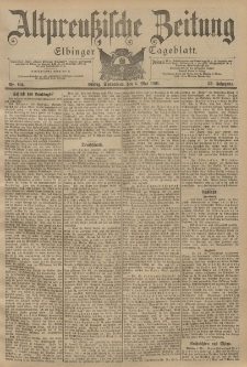 Altpreussische Zeitung, Nr. 104 Sonnabend 4 Mai 1901, 53. Jahrgang